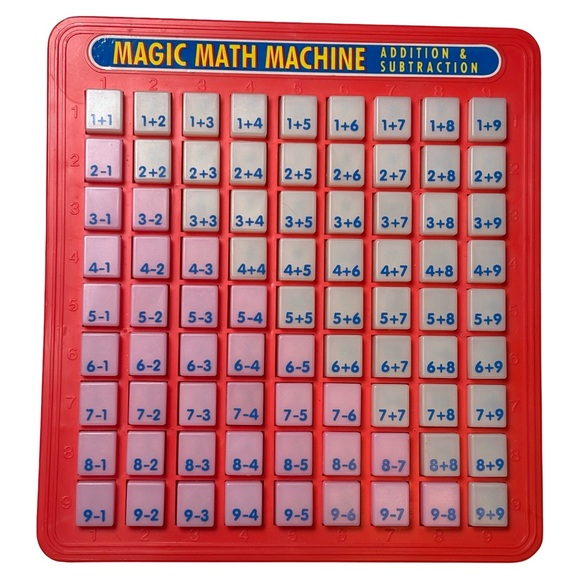 Vintage Magic Math Machine Addition & Subtraction Learning Board Lanard - Picture 1 of 7